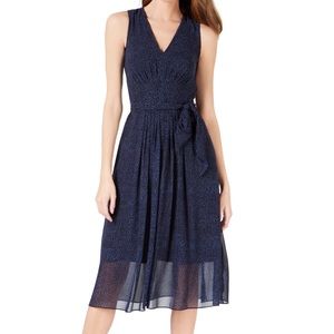 NWT Anne Klein Navy Dress